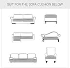 Yates Home PU Leather Couch Sofa Cushion Slipcover Water-Proof Elastic Chair RV Seat Covers Loveseat Sofa Furniture Protector Slip Cover for Seater Replacement Living Room（2 Pieces, Beige）