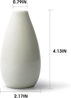 Modern Small Flower Vases 8 Pack - Ceramic, White
