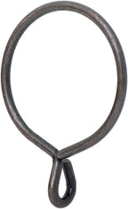 Ivilon Drapery Eyelet Curtain Rings - 2.3" Ring for Curtain Hook Pins, Set of 14 - Oil Rubbed Bronze (ORB)