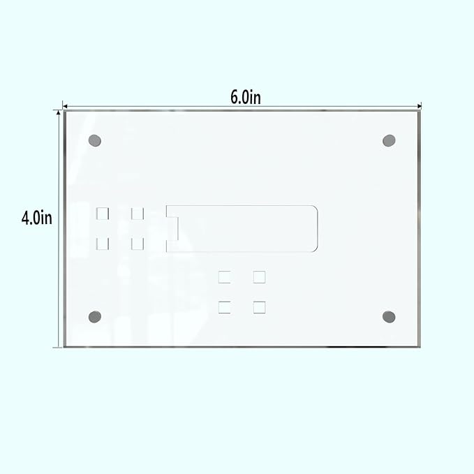 HELPLEX Picture Frames, 3 Pack 4x6 inch Acrylic Picture Frame Clear 4 x 6 Photo Frames Magnetic Picture Frames Ready for Tabletop Display, Effectively Protect Photos from Fading and Yellowing