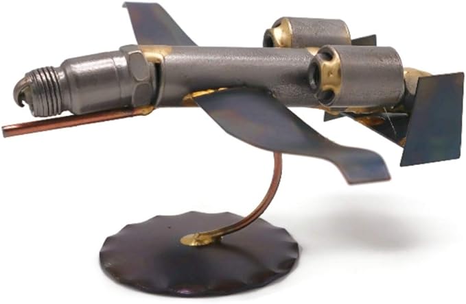 Warthog Plane Collectible Handmade Metal Art Figurine, Desk Accessories, Trophy, Boss Gift, Home Office Décor, Aircraft