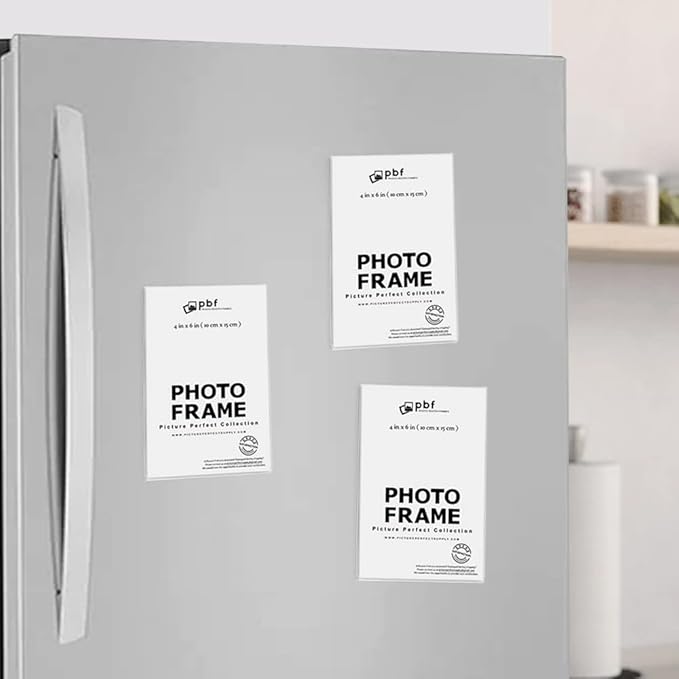 4x6 Clear Acrylic Picture Frame Magnet; Magnetic Acrylic Photo Frames (10)