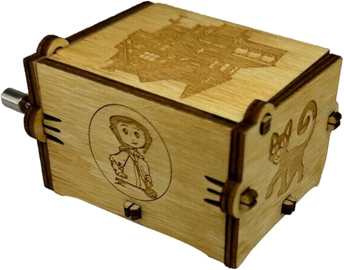 Youtang Music Box Engraved Wooden Gifts Mini Musical Box Play Dreaming for Birthday/Anniversary/Valentine's Day/Christmas (Hand Crank, Brown)