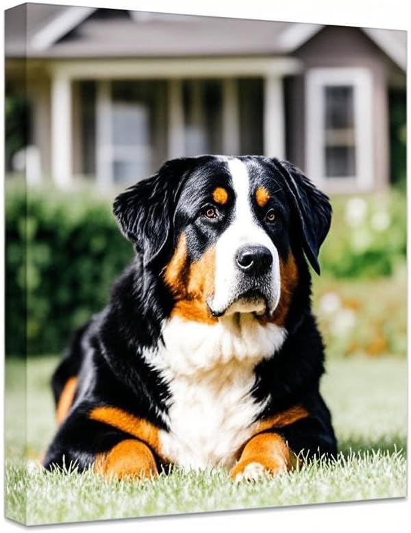 Personalized Photo to Canvas Print - Canvas Prints With Your Photos on Custom Wall Art for Bedroom, Living Room, Wedding Baby Pet Family Picture Framed Wall Art (24" W x 32" H)