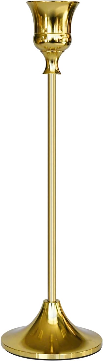 Candlestick Holders Gold, 1 Pack Taper Candle Holder for Candlesticks, Candle Sticks Holder Decor for Home Decor