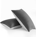 Bed Pillows for Sleeping - Pillows King Size Set of 2 Cooling Luxury Hotel Quality Pillow with Premium Plush Soft Down Alternative Fill for Side Back or Stomach Sleepers - Black, Pack of 2