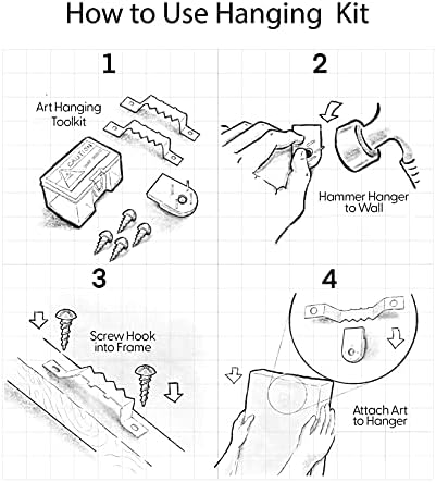 SIGNFORD Framed Canvas Print Wall Art Set Tropical Island Palm Leaf Geometric Collage Abstract Nature Illustrations Modern Art Decorative Minimalist Floral Botanical for Bedroom - 24"x36"x2 Natural