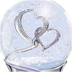 The Bradford Exchange Mother and Daughter Musical Glitter Globe, Swirling Hearts, Sentimental Message, Plays 'Always in My Heart'