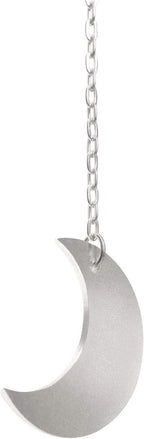 Mkono Moon Phase Wall Hanging Boho Aesthetic Room Decor Metal Moons Garland Hanging Art Bohemian Home Decoration for Girls Room Nursery Bedroom Livingroom Dorm, Ideal, Silver, 50"