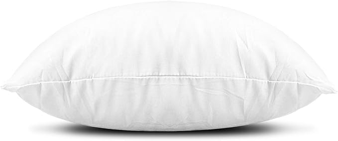 EDOW Throw Pillow Inserts, Set of 2 Lightweight Down Alternative Polyester Pillow, Couch Cushion, Sham Stuffer, Machine Washable. (White, 28x28)