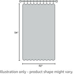 MIULEE Linen Texture Full Blackout Curtain for Living Room Darkening,Thermal Insulated Grommet Curtain for Bedroom,Room Darkening Curtains for Kitchen,52x54 Inch Length 2 Panels Grayish White