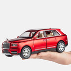EROCK 1/24 Rolls-Royce Cullinan Model Car, Alloy Die Casting Collectible Pull Back Toy Car with Sound and Light for Kids Boy Girl Birthday Gift