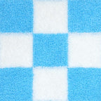 Alysheer Checkered Embroidered Decorative Throw Pillow Covers 18"x 18" Set of 2, Classic Accent Designer Blue White Plaid Patterned Cotton Cushion Cases for Sofa Couch Bed Living Room Outdoor Decor