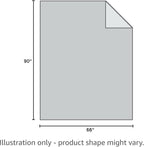 PHF Cooling Waffle Blanket Twin Size, Lightweight 60% Rayon Derived from Bamboo & 40% Cotton Breathable Blanket for Hot Sleepers, Ultra Soft and Luxury for Bed Couch and Sofa, 66"x90", Grey