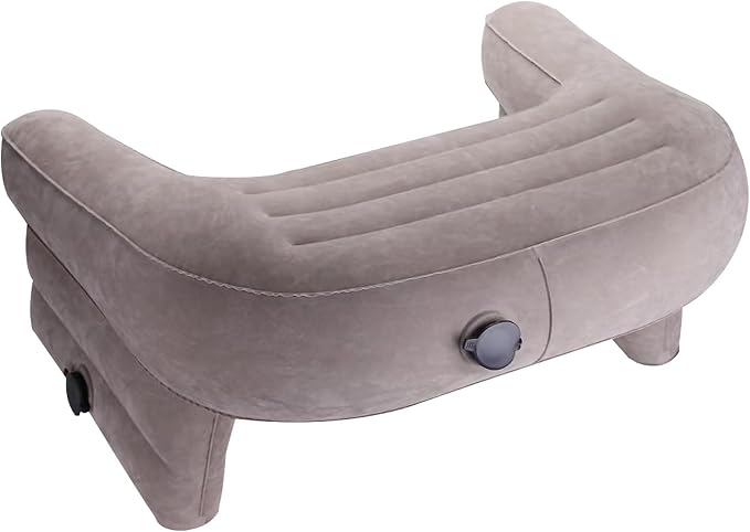 Inflatable Gaming Pillow for Lap Portable Reading Pillow Adjustable Lap Desk Pillow for Adult Student Reading Gaming Studying in Bed Couch Floor