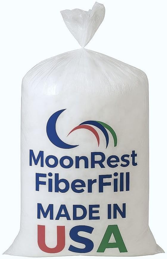MoonRest® - Fiberfill - Synthetic Down Alternative Polyester Stuffing for Pillow Insert Form, Sofa Shams Stuffer, Decorative Throw Pillow, Cushion and Bed Pillow - Hypoallergenic