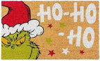 Gertmenian Disney Mickey Mouse Doormat Rug Retro Front Door Coir Mat Welcome Home Indoor Outdoor Entryway Carpet, 2-Pack 20x34, The Grinch Ho Ho Ho/Santa
