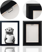 Framed Animal Bathroom Wall Art, Funny Bathroom Wall Decor, Toilet Paper in Raccoon's Hand, Black and White Canvas Print Picture Artwork for Hme