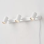 Globe Electric 60024 22" 3-Light Plug-in Track Lighting, Matte White, 15 Foot Cord, in-Line On/Off Rocker Switch, Kitchen, Bathroom, Home Essentials, Ceiling Light, Dorm, Dining Room, Hallway