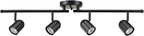 Globe Electric 60029 Roland 4-Light Foldable Track Lighting, Matte Black, Bulb Not Included