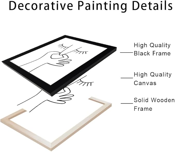 Framed Black and White Bathroom Wall Decor Funny Bathroom Wall Art Bad Smell Humor Canvas Print Artwork for Washroom Sign Decor