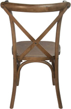 EMMA + OLIVER Light Brown X-Back Chair