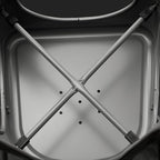 Amazon Basics Metal Dining Chairs, 4 Count, Dark Grey, 20.1 x 17.1 x 33.5 inches