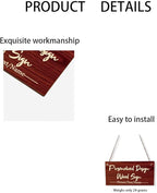 Custom Hanging Wood Sign, Personalized Text Door Sign Plaque, Customized Wall Sign, Customizable Wood Board with Hanging String for Home Decor, Store, Farm 7.8x3.9 inch