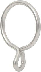 Ivilon Drapery Eyelet Curtain Rings - 1.7" Ring for Curtain Hook Pins, Set of 14 - Satin Nickel