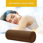 Cylinder Round Memory Foam Support Pillows 24X6 Cervical Neck Roll Pillow with Pillowcase Soft, Comfortable and Breathable for Sleeping, Chair, Car, Sofa，Travel Coffee