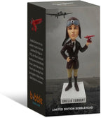Amelia Earhart Collectible Aviation Bobblehead, Premium Polyresin Statue, Historical Woman Explorer and Pilot