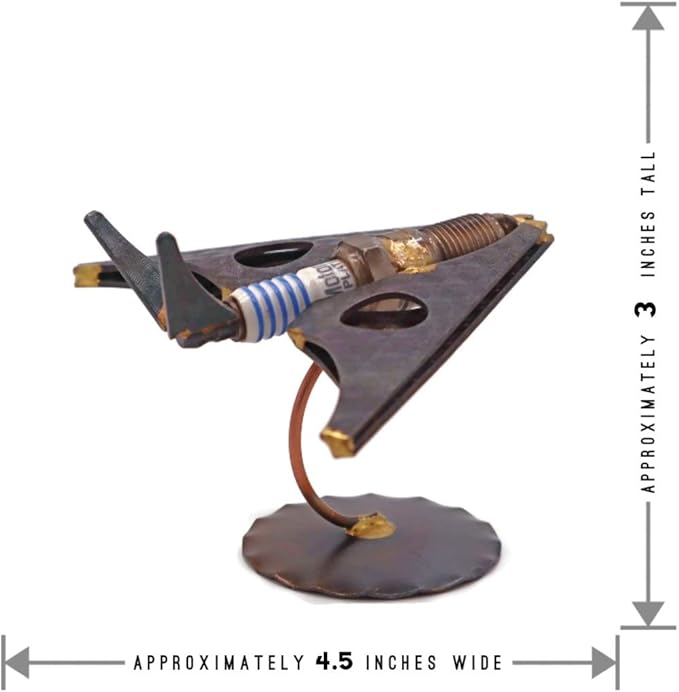 Stealth Plane (F-117) Collectible Handmade Metal Art Figurine, Desk Accessories, Trophy, Boss Gift, Home Office Décor, Aircraft