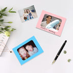 30 Pcs Color Paper Photo Frame Wall Decoration for 4x6 Inch Photos, with Color Heart Clips 30 Pcs and 3 Ropes for Home, Office, School Classroom, Wedding and Party Decoration.