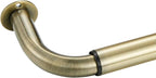 Room Darkening Curtain Rod, Wrap Around Design, Extra-Thick 1-Inch Diameter Single Drapery Rod, Extendable Metal Rod Set for the Blackout Curtains and Sheer (Antique Bronze, 84-120")