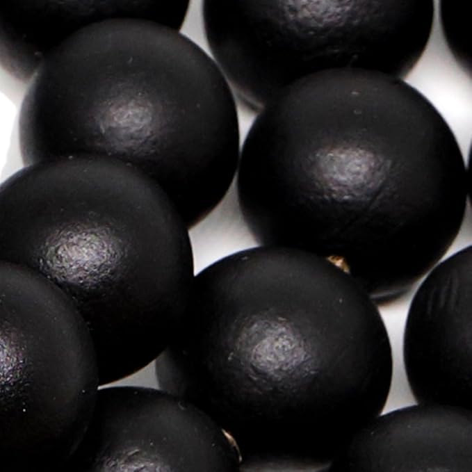 Boho Wood Decorative Beads & Tassel Garland Black