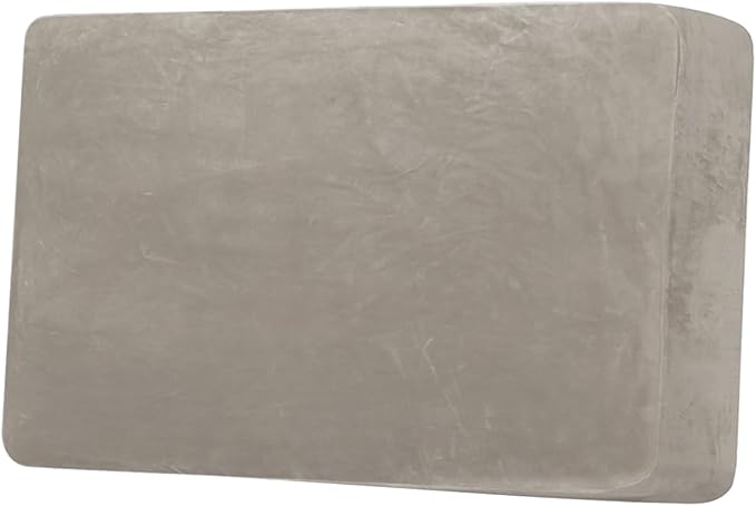 H.VERSAILTEX Velvet Stretch Individual Couch Cushion Cover Plush Slipcover for Loveseat Sofa Furniture Protector Seat Cover (1 Piece Loveseat Cushion Cover, Oatmeal)