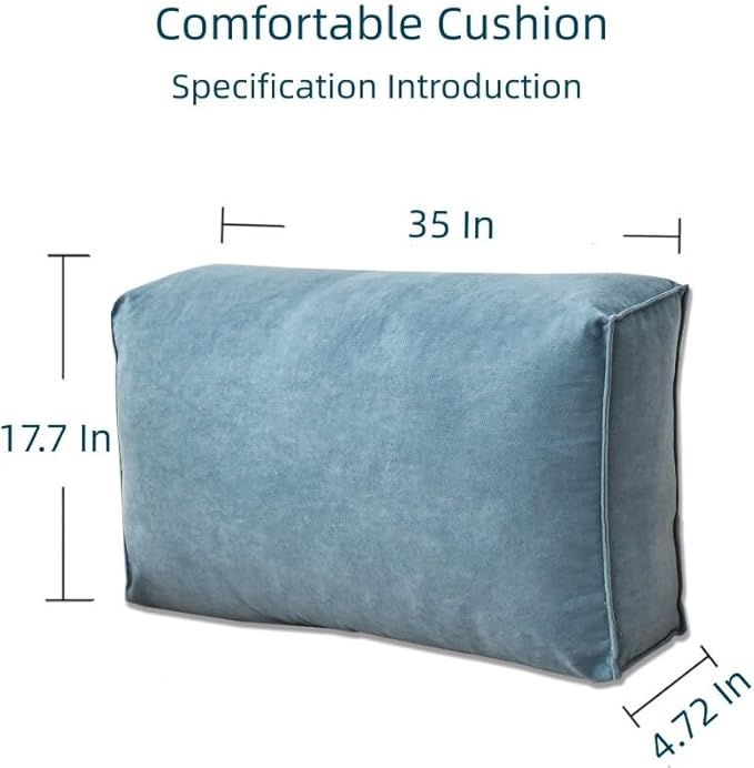 Headboaard Reading Pillow Detachable and Washable Backrest Cushion Pillow Soft and Comfortable Couch Pillows,Suitable for Courtyard Chairs,Sofas,Chairs,Bay Windows,Etc