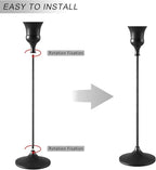 Candlestick Holders Black, 1 Pack Taper Candle Holder for Candlesticks, Candle Sticks Holder Decor for Home Decor