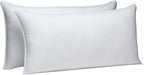 Amazon Basics Down Alternative Bed Pillows, Medium Density For Back and Side Sleepers, King, 2-Pack, White, 36 in L x 20 in W