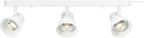 Globe Electric 64000116 22" 3-Light Plug-in Track Lighting, Matte White, Pivoting Track Heads, 15-Foot Cord, in-Line on/Off Rocker Switch
