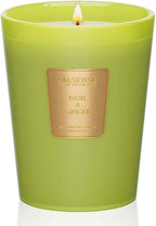 M&SENSE Basil Ginger Scented Natural Soy Wax Candle, 14.1oz 60 Hours Long Lasting Slow Burning Candles for Home Decor, Aromatherapy Candle for Stress Relief