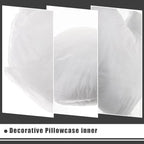 Throw Pillow Inserts, Heart Pillow Insert for Mother's Day, Lightweight Soft Fillers for Sofa, Bed, and Home Décor, Outdoor Pillow Insert