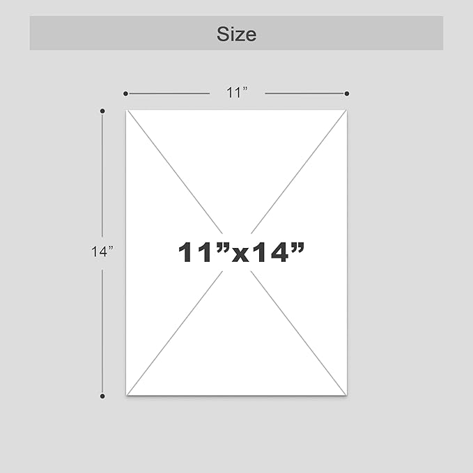 SIGNWIN Adhesive Canvas Poster Mid-Century Modern 1960s Vintage Nordic Polygons Abstract Geometric Digital Art Modern Art Decorative Zen Multicolor Minimalism for Bedroom - 11"x14"x4