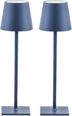 2 Pack Cordless Table Lamps, 3 Colors Stepless Dimming, 5000mAh Rechargeable Battery LED Desk Lamp for Bedroom/Couple Dinner/Desk/Cafe/Dining Room/Terrace