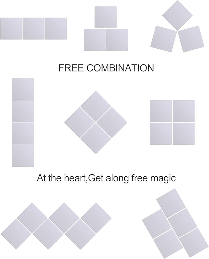 Shatterproof Wall Mirror Full Length for Bedroom, Acrylic Gym Mirrors For Home, Extra Thick: 0.12 inch, 16 x 16 inch x 4 Pcs, Workout Mirrors Safe for Kids, Over The Door, Long Wall Mounted