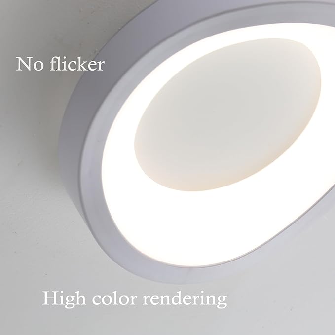 Led Flush Mount Ceiling Light Black Ceiling Light Fixture for Entryway Bedroom Hallway 4000k 10W