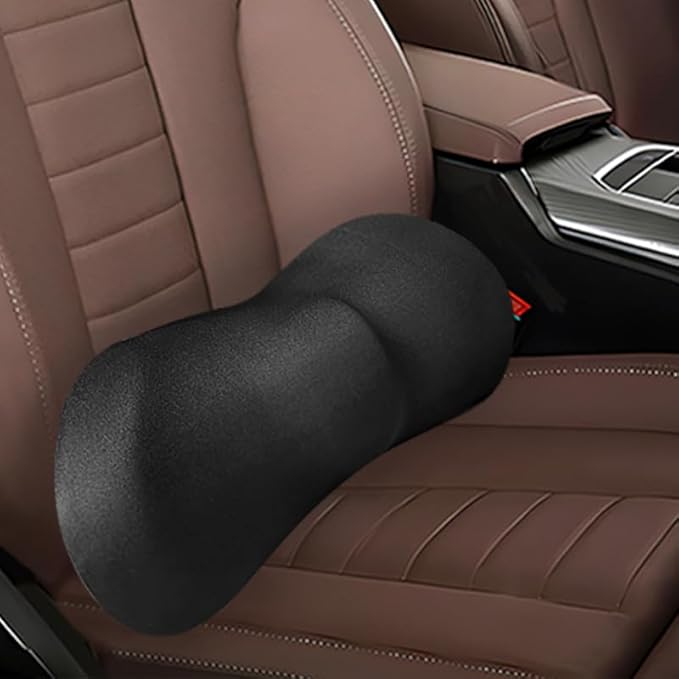 Car Lumbar Support and Car Neck Pillow - Memory Foam Ergonomic Back Cushion - Relieve Driving Fatigue - Comfort and Support Your Neck and Back - Suitable for Car Seats(Lumbar Support)