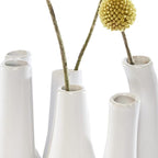 Chive - Pooley 2, Ceramic Flower Vase, 8-Tube Shape (White)