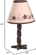 SnS Cowboy Western Horseshoe Vintage Hand Painted Resin Table Lamp Country Home Decoration,Christmas Star Horseshoe Lamp