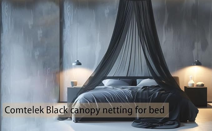 Mosquito Net Bed Canopy for Girls,King Canopy Bed Curtains Full Queen Size from Ceiling,Dome Mosquito Netting Bed Tent Twin Girls Princess Canopy Bed White Decor for Baby Crib,Kid Bed and Adult Beds